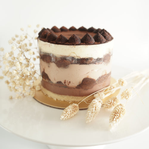 Rich Chocolate Tiramisu Cake - Toasted Crème